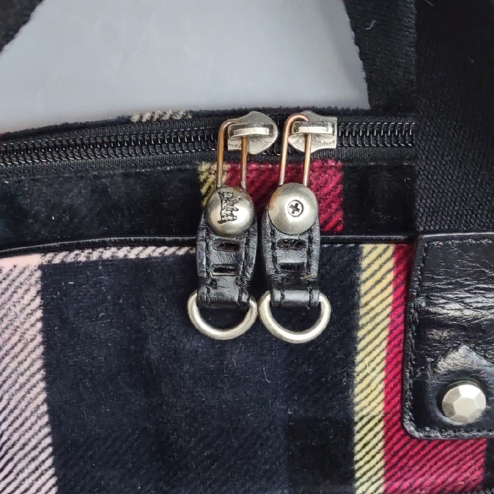 Vintage Juicy Couture Black and Red Plaid Bag - Picture 7 of 13